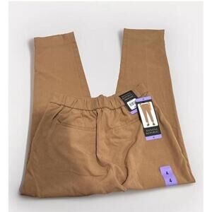 BANANA REPUBLIC Brown Tapered Pull On Pants Sz 4 NWT Womens N9